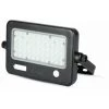 V-TAC Spot LED Avec Panneau Solaire 10W Avec Capteur PIR Et USB Couleur Noir 4000K IP65