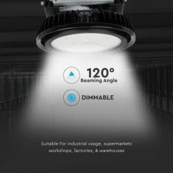 V-TAC Puce Cloche LED Industrielle Samsung 500W 120LM/W Avec Driver MeanWell 120° 4000K IP65 Dimmable (1-10V) -V-TAC Soldes 56929268 5