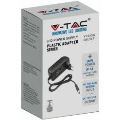 V-TAC Alimentation Plastique 30W 12V 2,5A Couleur Noire IP44 -V-TAC Soldes 56929293 4