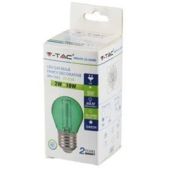 V-TAC Ampoule LED E27 2W G45 Filament Couleur Vert -V-TAC Soldes 56929325 4