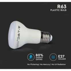V-TAC Ampoule LED à Puce Samsung E27 8W R63 3000K -V-TAC Soldes 56929360 3