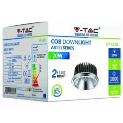 V-TAC Spot LED COB AR111 20W Driver Inc. 40° 6000K -V-TAC Soldes 56929390 5