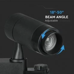 V-TAC Rail D'éclairage LED 15W 3 En 1 (2800K + 4000K + 6000K) Contrôle Bluetooth Couleur Noire -V-TAC Soldes 56929397 5