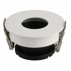 V-TAC Support De Projecteur Encastré Rond GU10 LED Couleur Blanche Avec Intérieur Noir