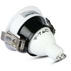 V-TAC Support De Projecteur Encastré Rond GU10 LED Couleur Blanche Avec Intérieur Noir -V-TAC Soldes 56929411 5