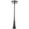V-TAC Lampadaire LED Avec Douille E27 (Max 3 * 60W) Couleur Noire H: 199cm IP44