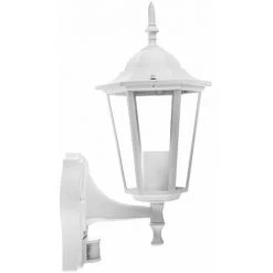 V-TAC Lanterne Murale LED Avec Douille E27 (Max 60W) Avec Détecteur De Mouvement Couleur Blanche IP44