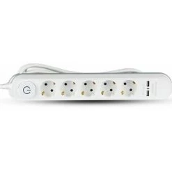 V-TAC Multiprise Avec Câble De 3mt 5 Prises 16A Avec Interrupteur Et 2 USB Couleur Blanche 8 V-TAC Multiprise Avec Câble De 3mt 5 Prises 16A Avec Interrupteur Et 2 USB Couleur Blanche -V-TAC Soldes 56929442 4