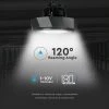 V-TAC Cloche Industrielle Puce LED Samsung 100W 180LM/W UFO Driver Samsung Couleur Noir 120° 6400K IP65 Dimmable (1-10V)