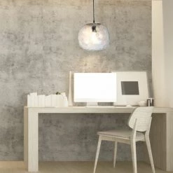 V-TAC Lustre En Verre LED Nid D'abeille Sphérique Avec Douille E27 (max 60W) Couleur Transparente -V-TAC Soldes 56929496 4