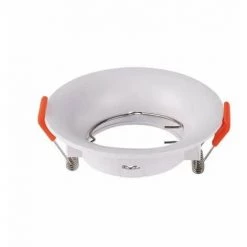 V-TAC Support De Spot LED à Encastrer Rond GU10 De Couleur Blanche