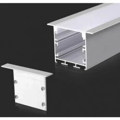 V-TAC Profilé En Aluminium De Couleur Blanche Pour Strip LED 2000 X 50 X 35mm