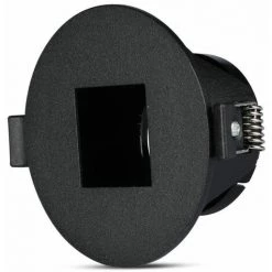 V-TAC Spot à LED Encastré GU10 Avec Section Carrée De Couleur Noire Avec Intérieur Noir