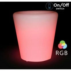 V-TAC Vase LED RGB 1W Avec Télécommande IR 24 Touches Et Alimentation IP54 à Intensité Variable -V-TAC Soldes 56929675 3