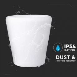 V-TAC Vase LED RGB 1W Avec Télécommande IR 24 Touches Et Alimentation IP54 à Intensité Variable -V-TAC Soldes 56929675 4