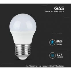 V-TAC Ampoule LED Samsung E27 5.5W G45 3000K Puce -V-TAC Soldes 56993419 3