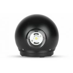 V-TAC Applique LED Sphérique 6W Double Faisceau Couleur Noire 4000K IP65