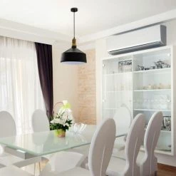 V-TAC Lustre Coupe En Métal à LED Avec Douille E27 (max 60W) Couleur Noir Mat Et Fixation En Bois -V-TAC Soldes 57010391 5