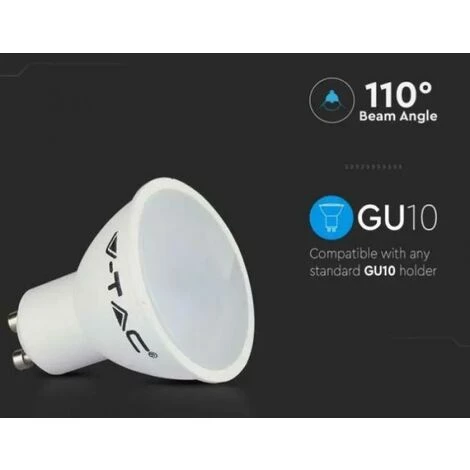 V-tac Ampoule Led 217269 Vt-2095-n- Gu10 4,5w 3000k-3pcs 2 V-tac Ampoule Led 217269 Vt-2095-n- Gu10 4,5w 3000k-3pcs – Image 2