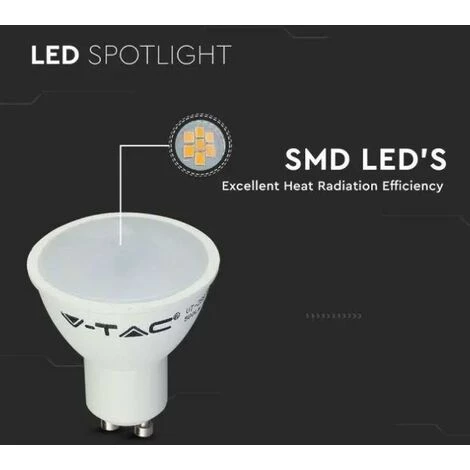 V-tac Ampoule Led 217269 Vt-2095-n- Gu10 4,5w 3000k-3pcs 3 V-tac Ampoule Led 217269 Vt-2095-n- Gu10 4,5w 3000k-3pcs – Image 3