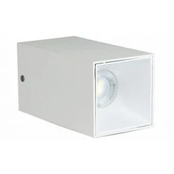 V-TAC Support De Projecteur LED Carré Montage En Surface GU10 Corps Blanc Réflecteur Blanc