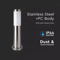 V-TAC Borne Extérieure Inox Finition Satin Nickel Hauteur 45cm 7 V-TAC Borne Extérieure Inox Finition Satin Nickel Hauteur 45cm -V-TAC Soldes 58392868 3