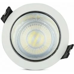 V-TAC Support Spot LED Encastrable Rond Blanc GU10 Avec Support Chrome Ajustable 9 V-TAC Support Spot LED Encastrable Rond Blanc GU10 Avec Support Chrome Ajustable -V-TAC Soldes 58571501 5