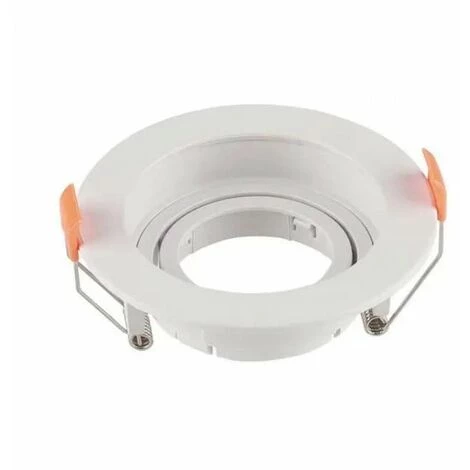 V-TAC Support De Spot LED à Encastrer Rond GU10 Couleur Blanche Réglable 1 V-TAC Support De Spot LED à Encastrer Rond GU10 Couleur Blanche Réglable