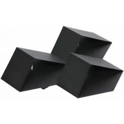 V-TAC Applique LED Carrée Avec Formes Superposées 9W Couleur Noir 3000K IP20 -V-TAC Soldes 59942833 5