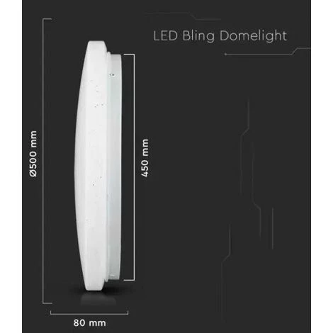 V-tac 217608 Vt-8436-s-n - Plafonnier Led Rond Opaque 36w 3/4/6k Ip20 3 V-tac 217608 Vt-8436-s-n - Plafonnier Led Rond Opaque 36w 3/4/6k Ip20 – Image 3