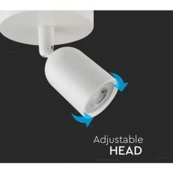V-TAC Montage Spot LED Rond GU10 Réglable Couleur Blanche -V-TAC Soldes 60291637 3