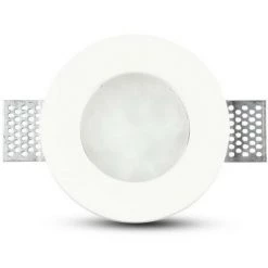 V-TAC Support De Spot LED Rond à Encastrer GU10 Et GU5.3 (MR16) Corps En Plâtre Couvercle En Satin -V-TAC Soldes 60291639 4