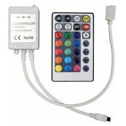 V-TAC VT-2428 Contrôleur Avec Télécommande Infrarouge IR Pour Bande Led 3IN1+RGB 12V/24V 28 Boutons - SKU 2899