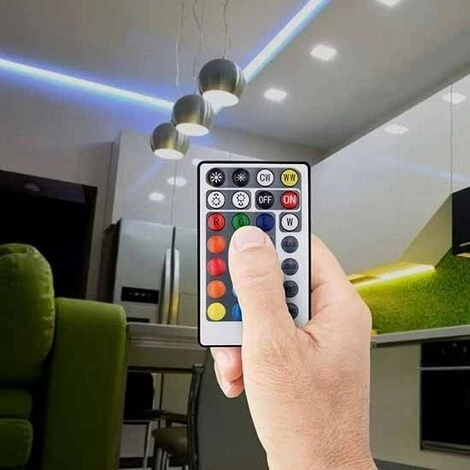 V-TAC VT-2428 Contrôleur Avec Télécommande Infrarouge IR Pour Bande Led 3IN1+RGB 12V/24V 28 Boutons - SKU 2899 2 V-TAC VT-2428 Contrôleur Avec Télécommande Infrarouge IR Pour Bande Led 3IN1+RGB 12V/24V 28 Boutons - SKU 2899 – Image 2