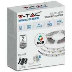 V-tac Strip Set 212558 Vt-5050 -5 Mètres 12v Ip20 Rgb