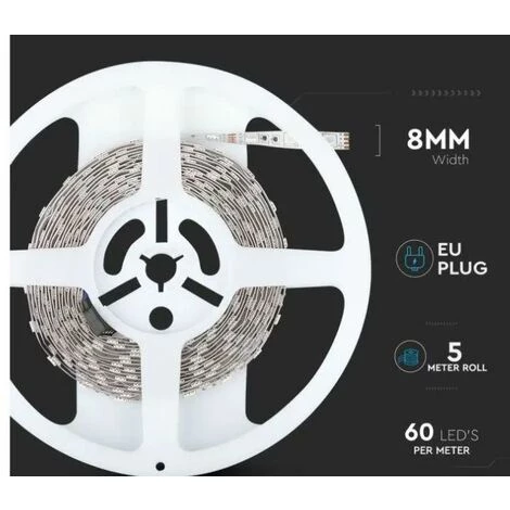 V-tac Strip Set 212558 Vt-5050 -5 Mètres 12v Ip20 Rgb 3 V-tac Strip Set 212558 Vt-5050 -5 Mètres 12v Ip20 Rgb – Image 3