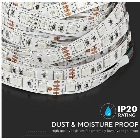 V-tac Strip Set 212558 Vt-5050 -5 Mètres 12v Ip20 Rgb 4 V-tac Strip Set 212558 Vt-5050 -5 Mètres 12v Ip20 Rgb – Image 4