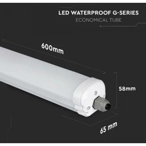 Plafonnier Led étanche V-tac 6282 Vt-6076 -60w 6400k Ip65 2 Plafonnier Led étanche V-tac 6282 Vt-6076 -60w 6400k Ip65 – Image 2