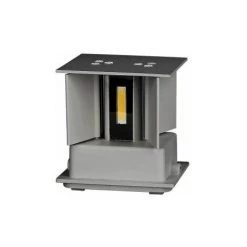 Applique Murale Extérieure LED Directe / Indirecte 12W Ip65 Carrée Grise Vt-759-12 Fs - Blanc Neutre - 4000k V-TAC -V-TAC Soldes 63529054 4