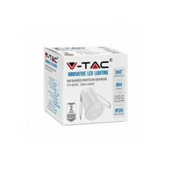 Détecteur De Présence Infrarouge Encastrable Blanc Vt-8092 V-TAC -V-TAC Soldes 63575258 5