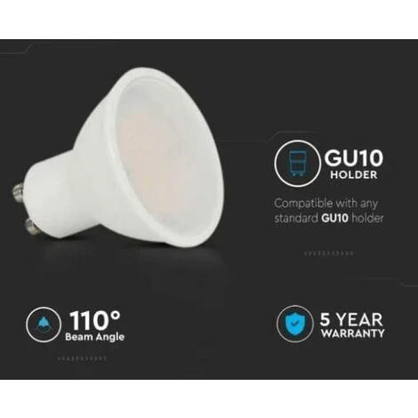 V-tac Gu10 Ampoule Led 4,5w 3000k-vt-205-n 21201 2 V-tac Gu10 Ampoule Led 4,5w 3000k-vt-205-n 21201 – Image 2