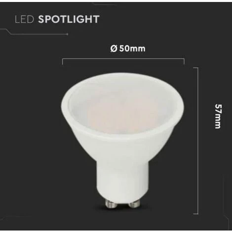 V-tac Gu10 Ampoule Led 4,5w 3000k-vt-205-n 21201 3 V-tac Gu10 Ampoule Led 4,5w 3000k-vt-205-n 21201 – Image 3