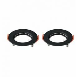 V-TAC GU10 * 2 Support De Projecteur LED Encastré Rond Couleur Noire Réglable