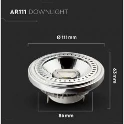 Ampoule Led Ar111 V-tac Vt-1110 G53 12w 3000k 12v-214084 7 Ampoule Led Ar111 V-tac Vt-1110 G53 12w 3000k 12v-214084 -V-TAC Soldes 64072519 4