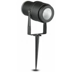 Projecteur LED Extérieur Sur Piquet 12W Ip65 Noir Vt-857 - Blanc Neutre - 4000k - 20 Deg V-TAC