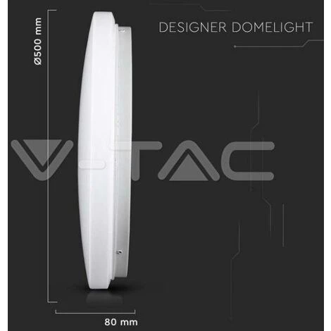 V-tac 36w Plafonnier Led Rond Satiné Vt-8436 - 217609 2 V-tac 36w Plafonnier Led Rond Satiné Vt-8436 - 217609 – Image 2