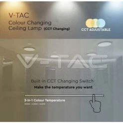 V-tac 36w Plafonnier Led Rond Satiné Vt-8436 - 217609 7 V-tac 36w Plafonnier Led Rond Satiné Vt-8436 - 217609 -V-TAC Soldes 66849562 3