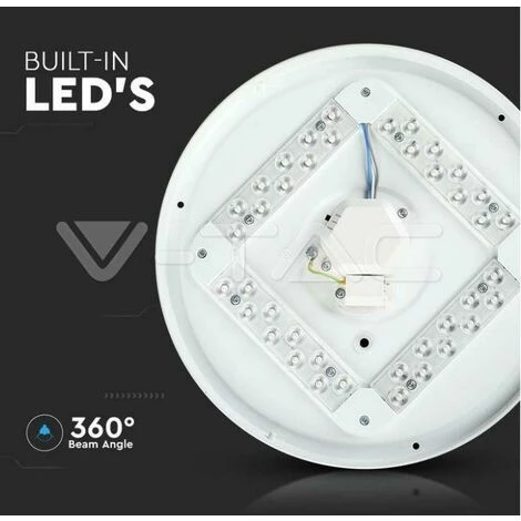V-tac 36w Plafonnier Led Rond Satiné Vt-8436 - 217609 5 V-tac 36w Plafonnier Led Rond Satiné Vt-8436 - 217609 – Image 5