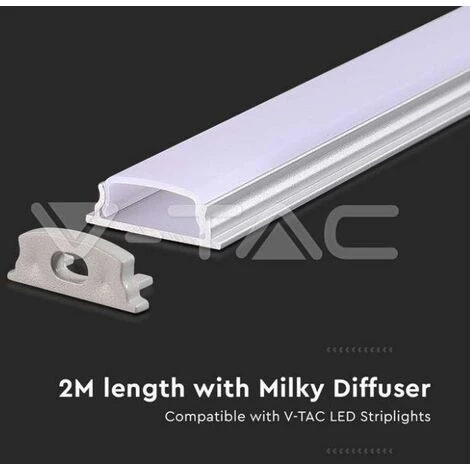 V-tac Profilé Aluminium Flexible Pour Bande Led - 2 Mètres Vt-8138 - 2909 3 V-tac Profilé Aluminium Flexible Pour Bande Led - 2 Mètres Vt-8138 - 2909 – Image 3