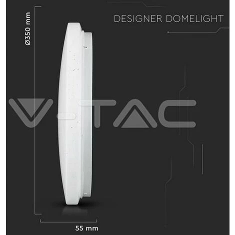 V-tac Plafonnier Led Rond 24w Dépoli Vt-8424- 217606 3 V-tac Plafonnier Led Rond 24w Dépoli Vt-8424- 217606 – Image 3